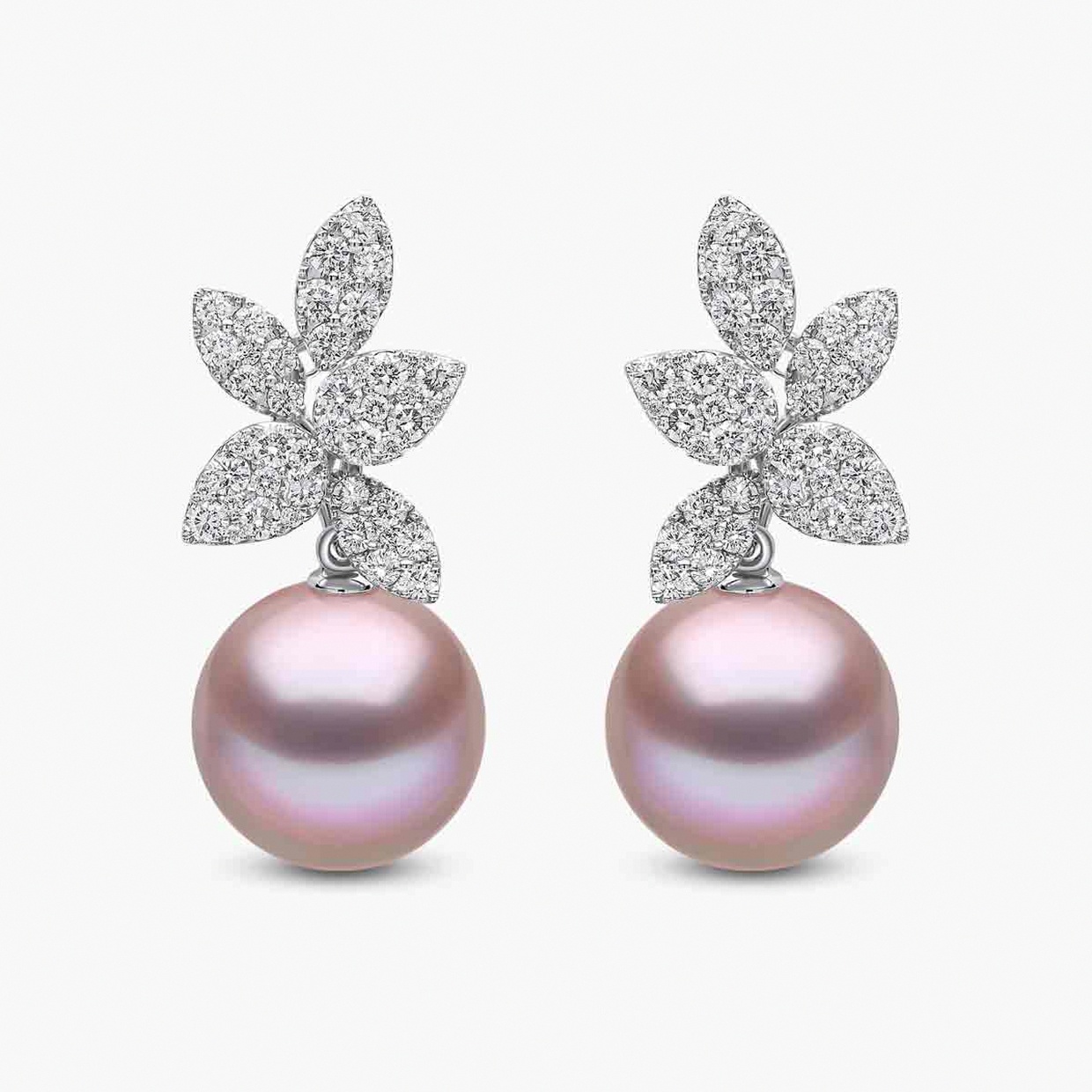 Roze Parel Oorbellen